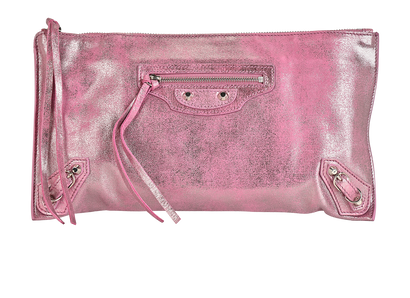 Milky Way Papier Clutch, £310, Handbags, Pink, Leather, Front view